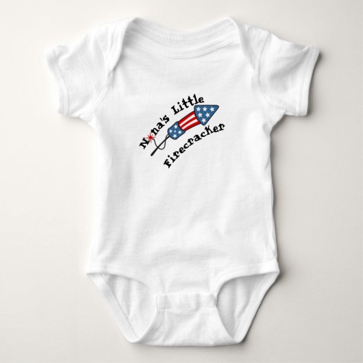 Nanas kleiner Firecracker Baby Strampler (Vorderseite)