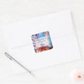 Nanas Knittern Quadratischer Aufkleber (Umschlag)