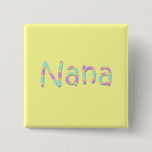 Nanas Knopf Button (Vorderseite)