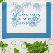 Nana's Küche Blue Großmutter Geschenk Geschirrtuch (Gefaltet)