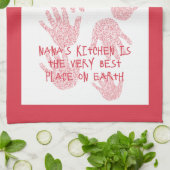 Nana's Küche Red Großmutter Geschenk Geschirrtuch (Gefaltet)