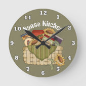 Nanas Küchenspass-Wanduhr Runde Wanduhr (Vorderseite)