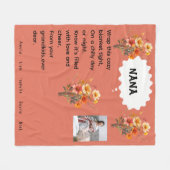 Nanas kuscheliges Fleece-Decke Fleecedecke (Vorderseite (Horizontal))
