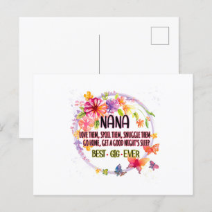 Nanas lieben sie, verwöhnen sie, kuscheln mit ihne postkarte