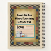 Nana's Lieblingsrezepte fügen Textheft hinzu Notizblock (Rückseite)