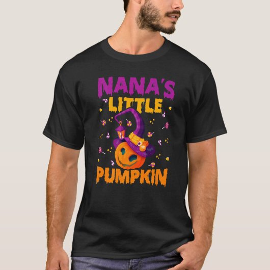Nana's Little Pumpkin Halloween Kostümpumpe T-Shirt (Vorderseite)