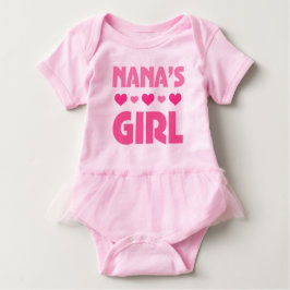 Nanas Mädchenbabybärnenkelinmädchen Tutu-T-Shirt Baby Strampler