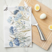 Nana's Mother Day Dusty Blue Wildblumen Geschirrtuch (Viertel Falte)