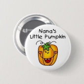 Nana's Pumpkin Halloween T - Shirt und Geschenke Button (Vorne & Hinten)