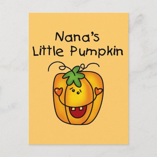Nana's Pumpkin Halloween T - Shirt und Geschenke Postkarte (Vorderseite)