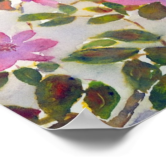 Nanas Rose Poster (Ecke)