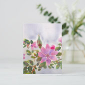 Nanas Rose Postkarte (Stehend Vorderseite)