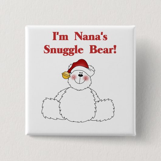Nana's Snuggle Bären T - Shirt und Geschenke Button (Vorderseite)
