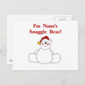 Nana's Snuggle Bären T - Shirt und Geschenke Postkarte (Vorne/Hinten)