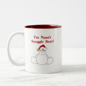 Nana's Snuggle Bären T - Shirt und Geschenke Zweifarbige Tasse (Links)