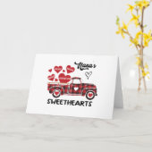 Nana's Sweethearts Truck Personalisiert Oma Karte (Gelbe Blume)