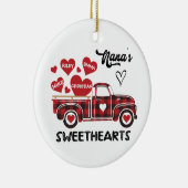 Nana's Sweethearts Truck Personalisiert Oma Keramik Ornament (Rechts)