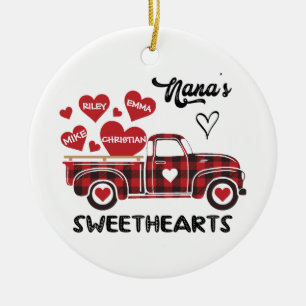 Nana's Sweethearts Truck Personalisiert Oma Keramik Ornament