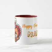 Nana's Turkey chef's pie Thanksgiving Mug Tasse (Zentrum)