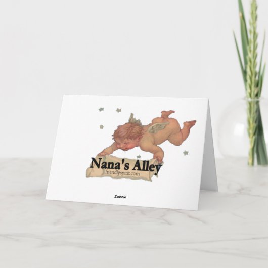 Nanas Valentinmeldung Feiertagskarte (Rückseite)