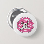 Nanas wenig Snuggle-Häschen Button (Vorne & Hinten)