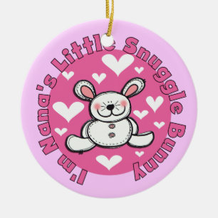 Nanas wenig Snuggle-Häschen Keramikornament