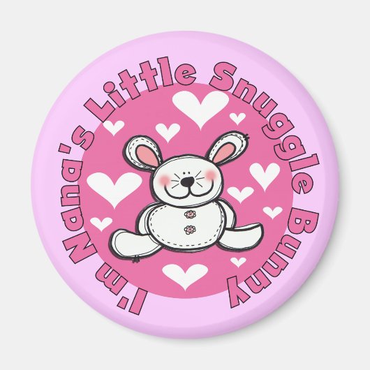 Nanas wenig Snuggle-Häschen Magnet (Vorne)