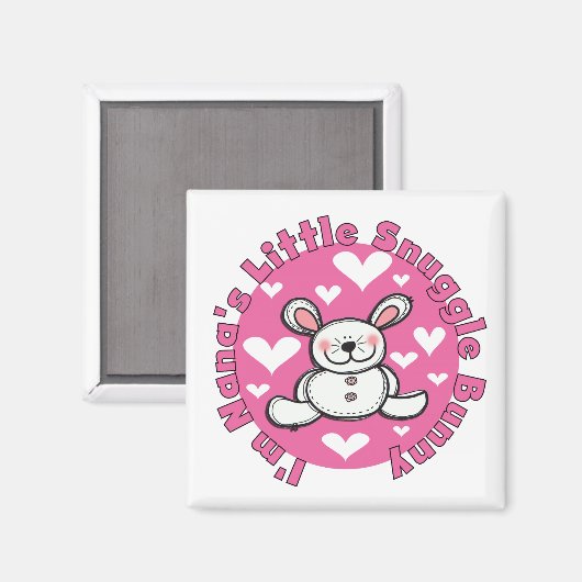 Nanas wenig Snuggle-Häschen Magnet (Vorderseite/Rückseite)