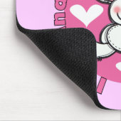Nanas wenig Snuggle-Häschen Mousepad (Ecke)