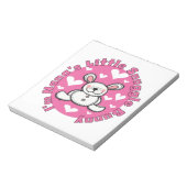 Nanas wenig Snuggle-Häschen Notizblock (Rotiert)