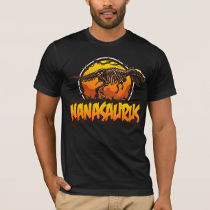 Nanasaurus Funny T Rex Dinosaur Nana Saurus Famili T-Shirt