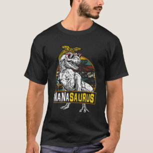 Nanasaurus Leopard Rex Dinosaur Nana Saurus Mother T-Shirt