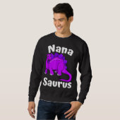 Nanasaurus Nana Dinosaur Lover Dino Muttertag Sweatshirt (Vorne ganz)