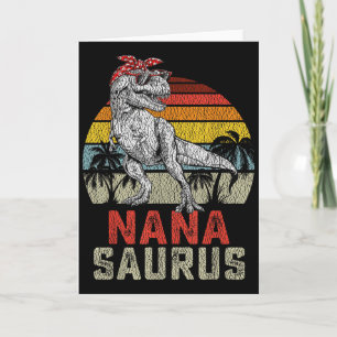Nanasaurus T Rex Dinosaurier Nana Saurus Familienü Karte