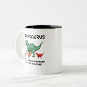 Nanasaurus wie ein normales Oma, aber Phantastisch Zweifarbige Tasse (Vorderseite Links)