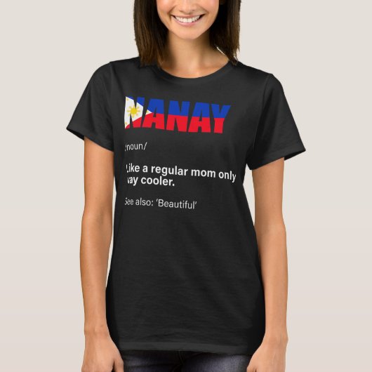 Nanay filipino-Mama-Philippinen  T-Shirt (Vorderseite)
