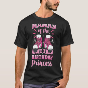 Nanay von der Geburt Prinzessin Roller Skate Skati T-Shirt