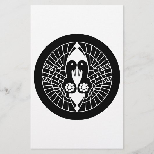 Nanbu-Krane Briefpapier (Vorderseite)