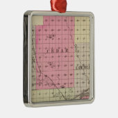 Nance County, Nebraska Silbernes Ornament (Rechts)