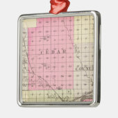 Nance County, Nebraska Silbernes Ornament (Links)