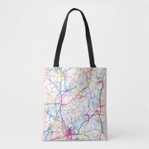 Nanchong China City Map Tasche