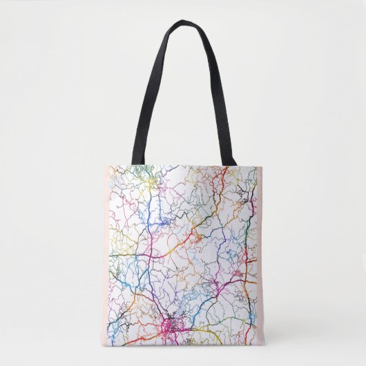 Nanchong China City Map Tasche (Vorderseite)