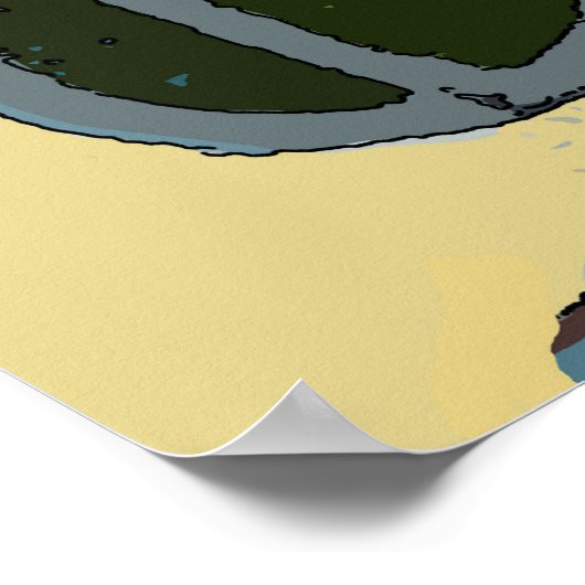 Nancy 5 Abstrakt Poster (Ecke)