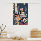 Nancy am breakfast mit Blumen, Matisse Art Poster (Küche)