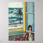 Nancy at Window, Matisse Style Poster (Vorne)