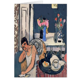 Nancy Breakf mit Abstrakten Blume, Matisse Stil,