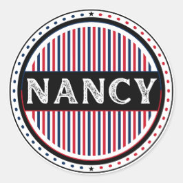 Nancy City Pride Emblem – French Identity Runder Aufkleber