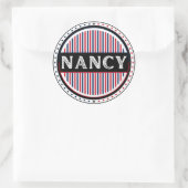Nancy City Pride Emblem – French Identity Runder Aufkleber (Tasche)