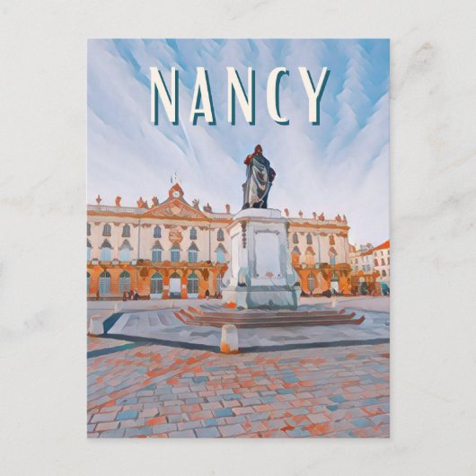Nancy Foto Vintage Postkarte (Vorderseite)