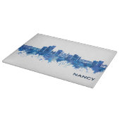 Nancy France Skyline Blue Schneidebrett (Ecke)